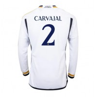 Real Madrid Daniel Carvajal #2 Domáci futbalový dres 2023-24 Dlhy Rukáv